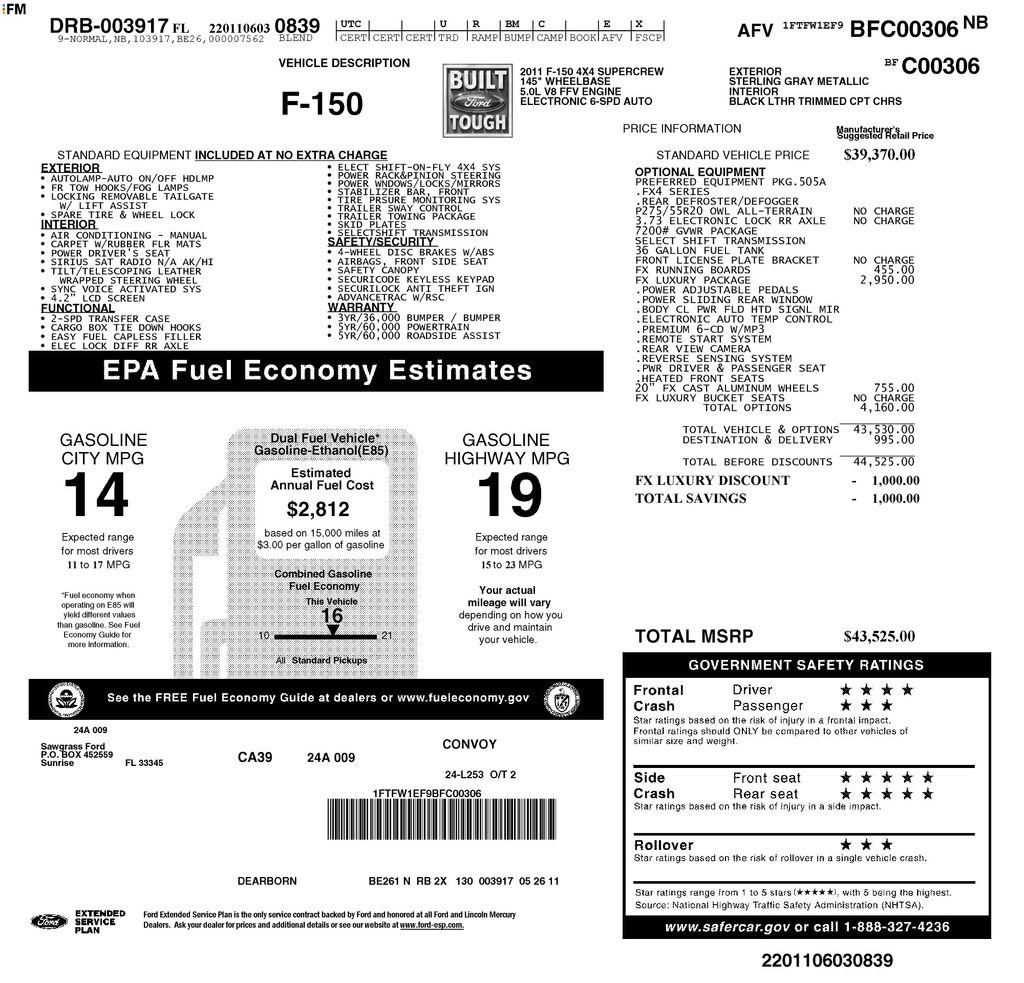 Used 2011 Ford F150 FX4 w/ FX Luxury Pkg AWD/4WD image 5