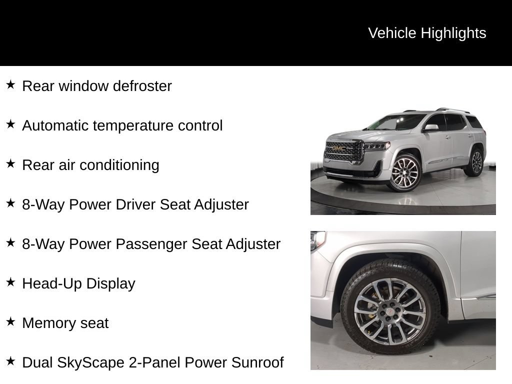 Used 2020 GMC Acadia Denali w/ Technology Package AWD/4WD image 32