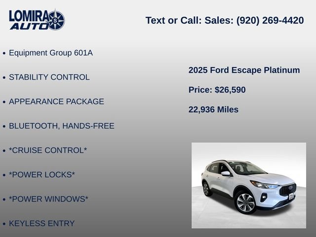 Used 2025 Ford Escape Platinum AWD/4WD image 8