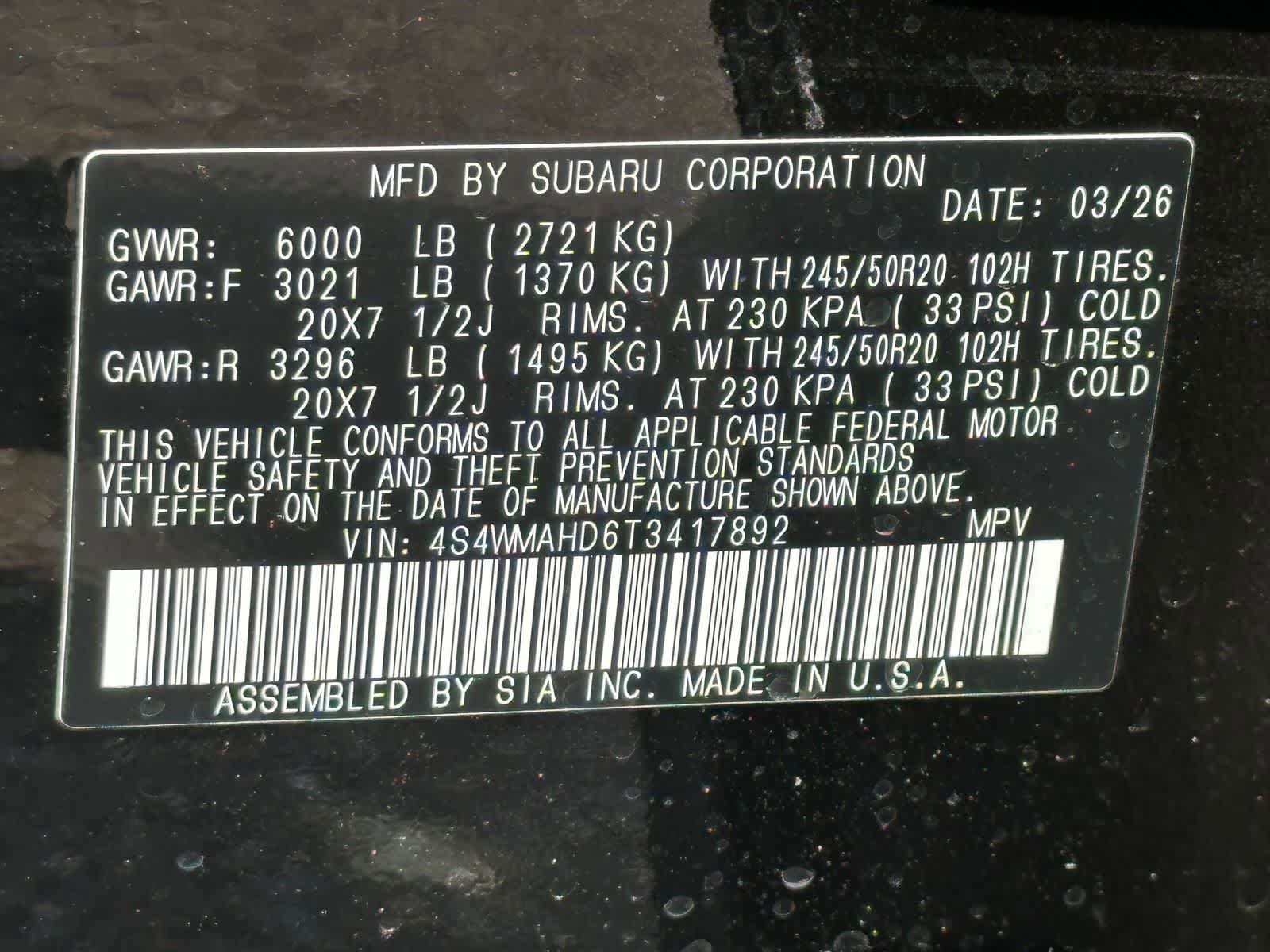 New 2026 Subaru Ascent Limited Bronze AWD/4WD image 33