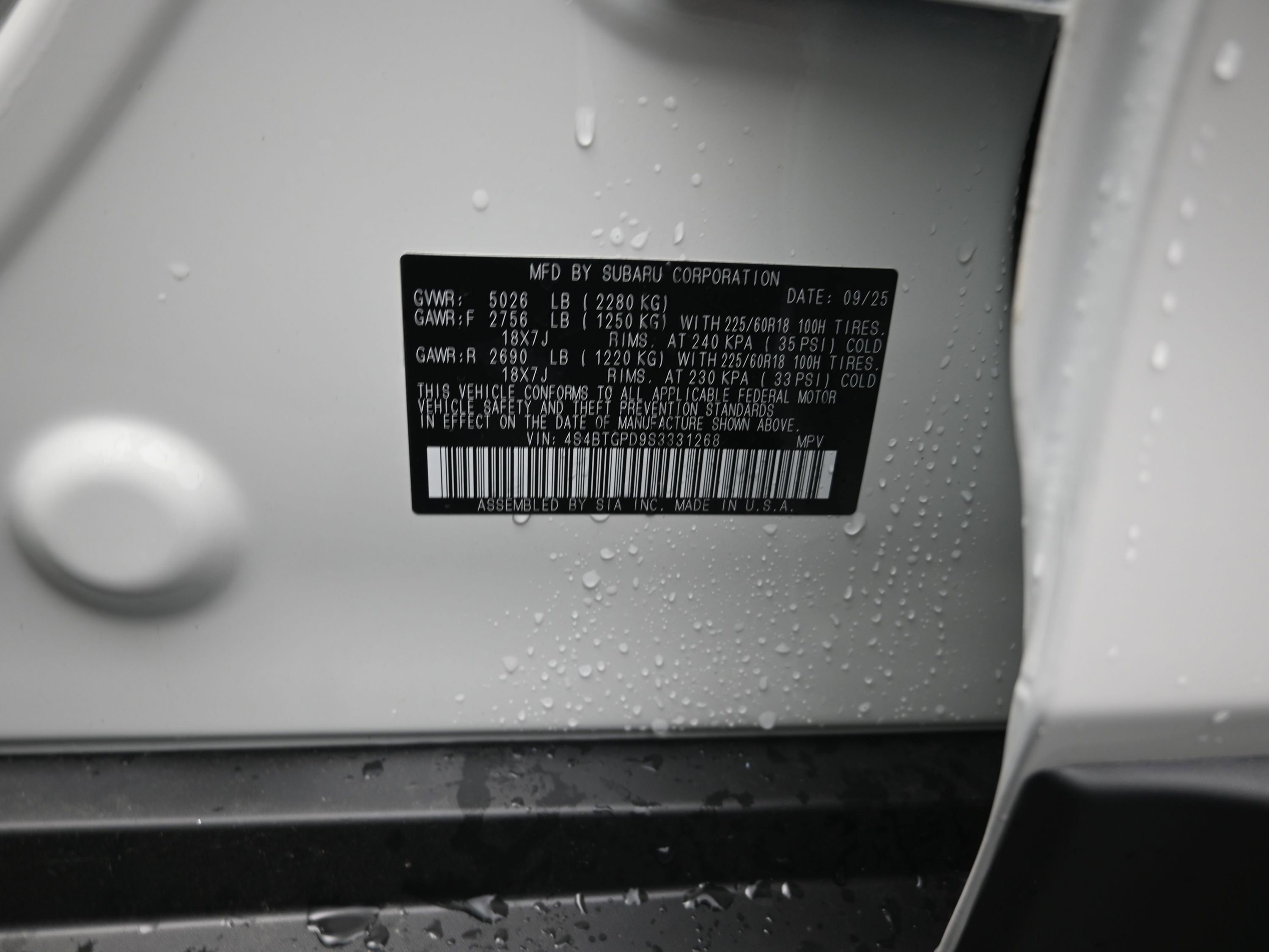 New 2025 Subaru Outback Touring XT image 10