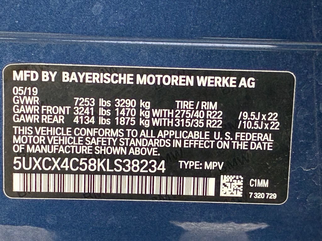 Used 2019 BMW X7 xDrive50i w/ Premium Package AWD/4WD image 65