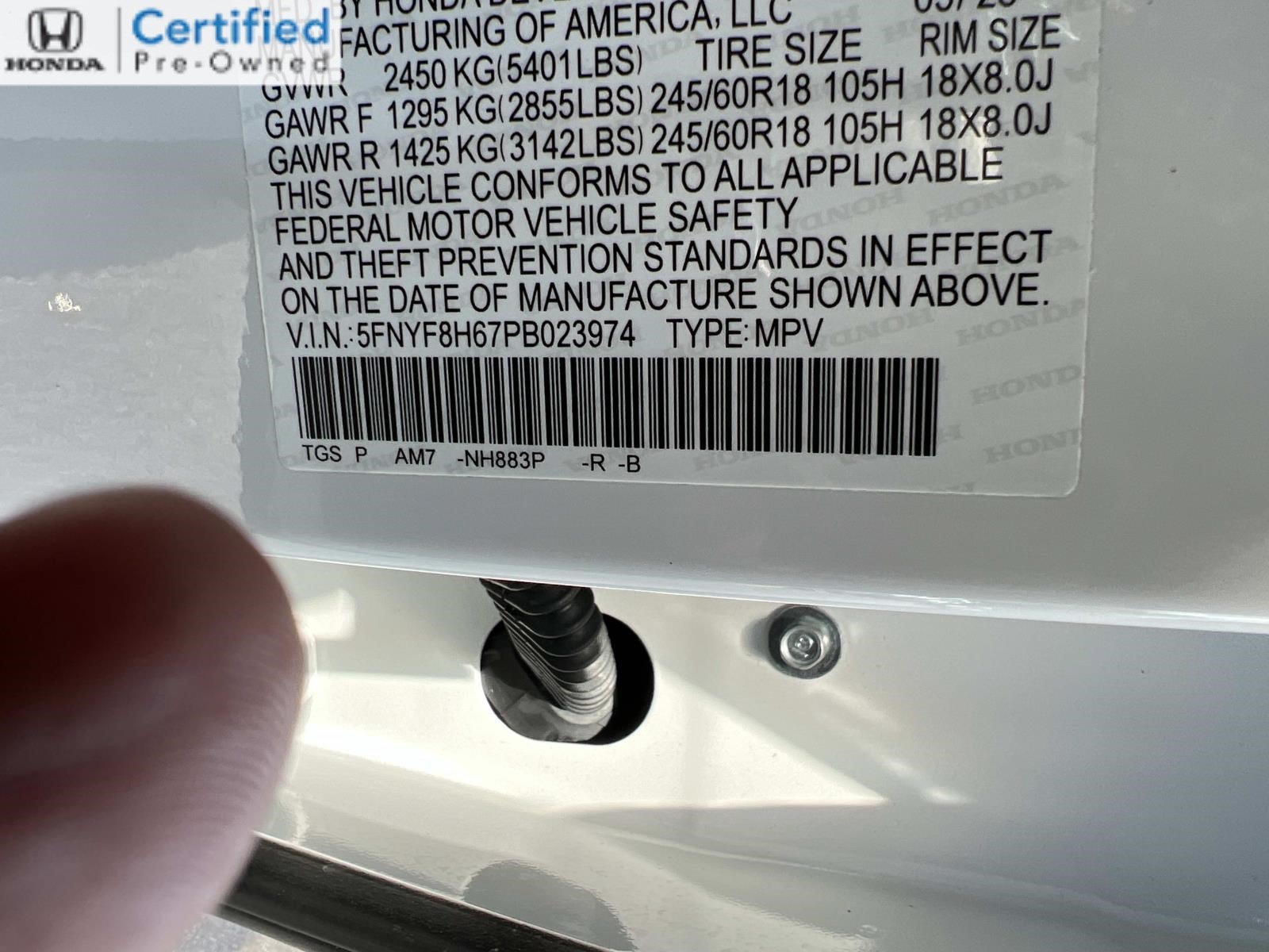 Certified 2023 Honda Passport TrailSport image 33