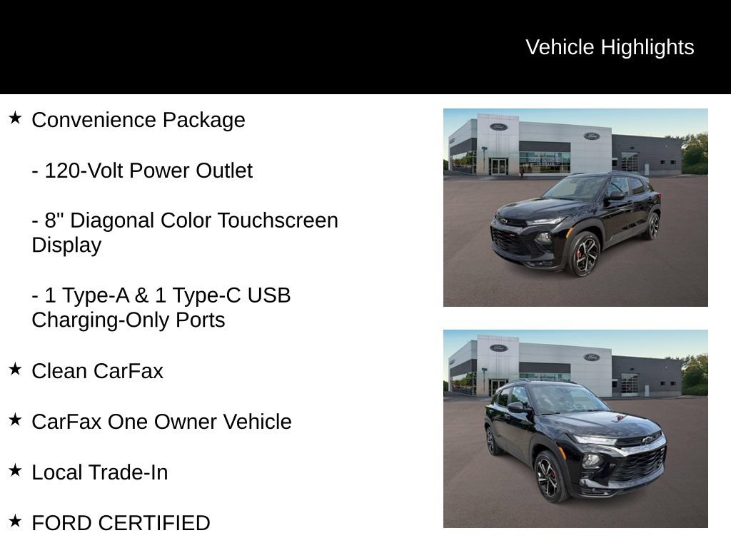Used 2023 Chevrolet TrailBlazer RS w/ Convenience Package AWD/4WD image 11