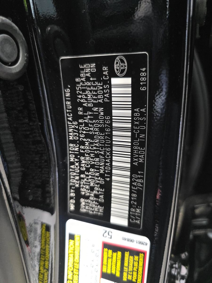 Used 2026 Toyota Camry SE w/ Convenience Package FWD image 15