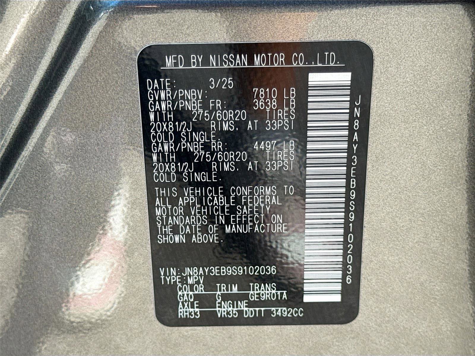 Used 2025 Nissan Armada Platinum image 33