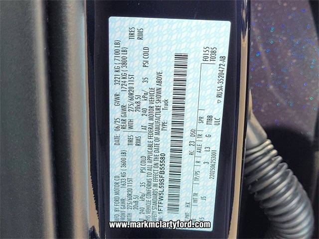 New 2025 Ford F150 Lariat w/ Equipment Group 501A Mid image 6