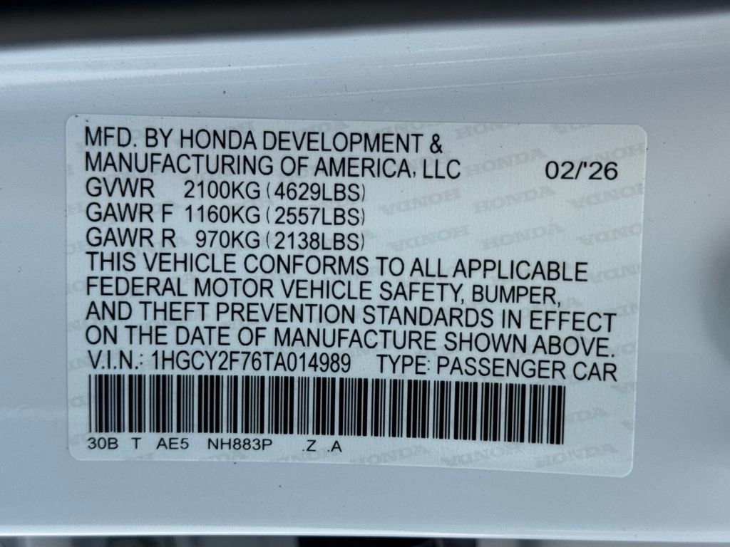 New 2026 Honda Accord Sport image 28