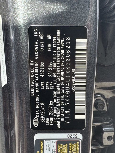 Certified 2019 Kia Optima EX image 17