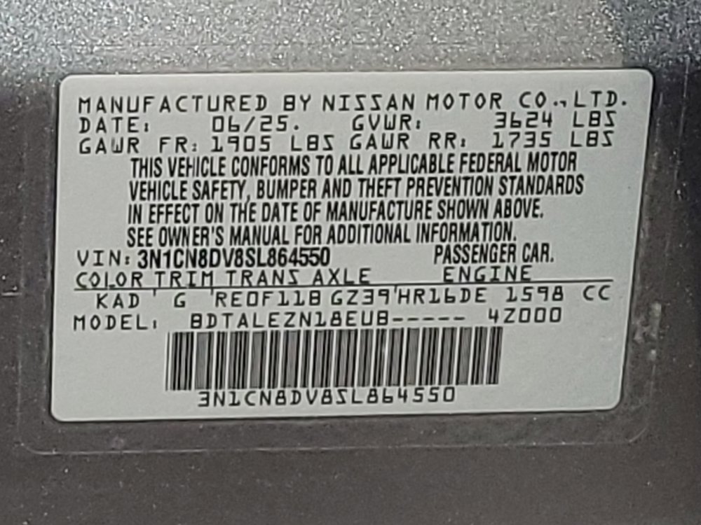 Used 2025 Nissan Versa S w/ Trunk Package FWD image 33