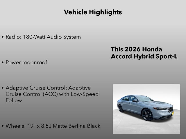 New 2026 Honda Accord Sport image 5