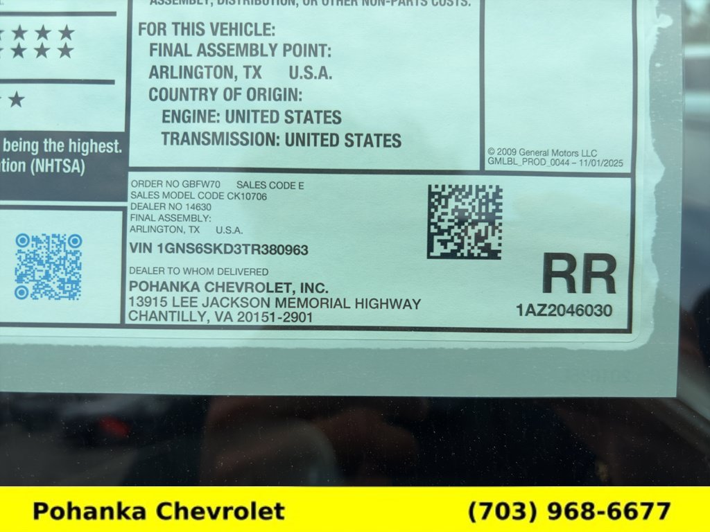 New 2026 Chevrolet Tahoe Premier w/ Sun And Tow Package AWD/4WD image 37