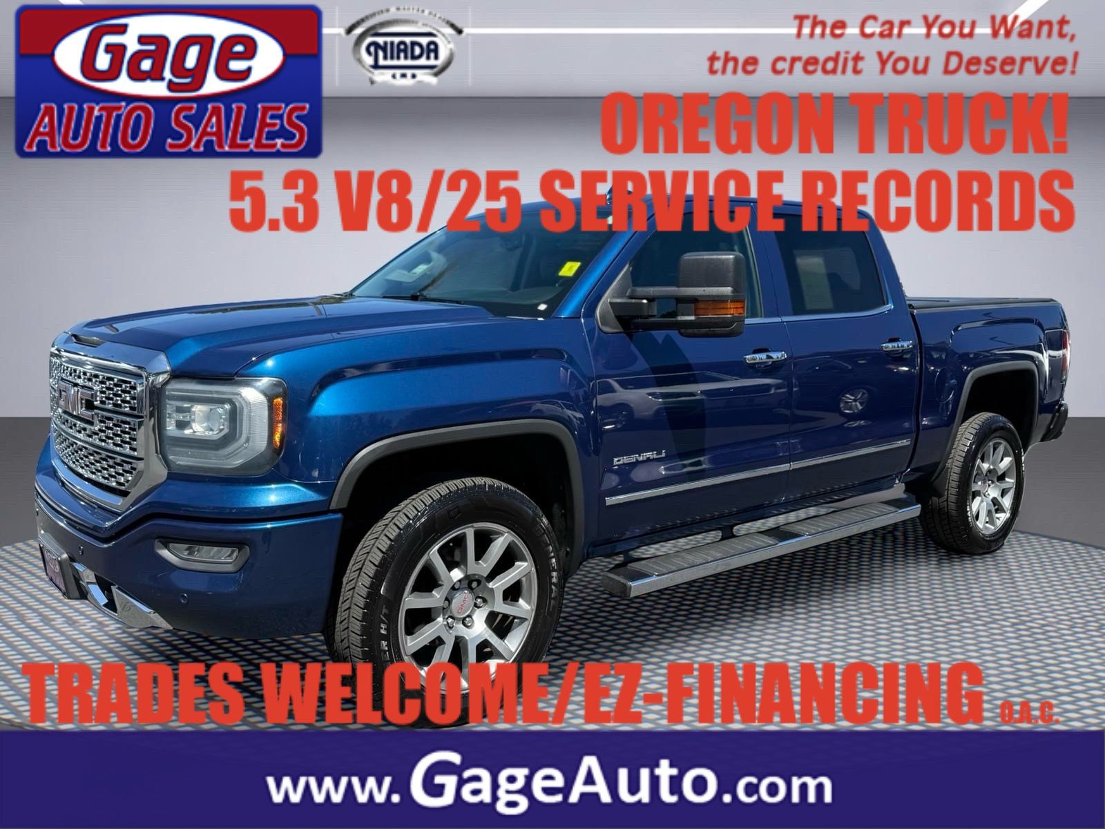 Used 2016 GMC Sierra 1500 Denali w/ Enhanced Driver Alert Package AWD/4WD image 1