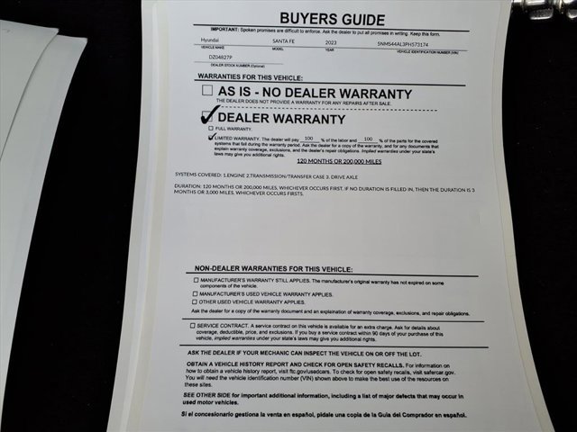 Used 2023 Hyundai Santa Fe Limited image 35