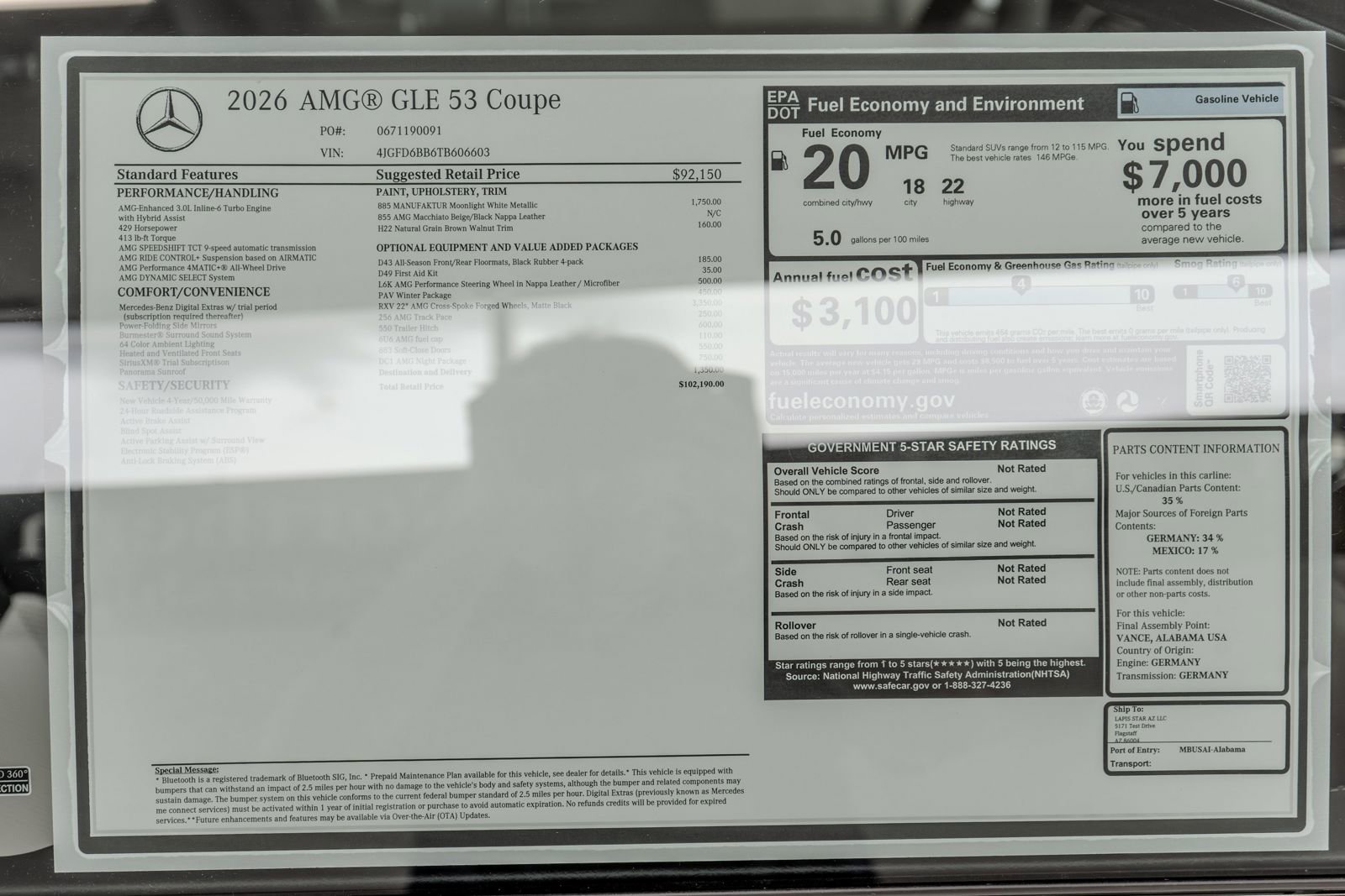 New 2026 Mercedes-Benz GLE 53 AMG 4MATIC Coupe image 36