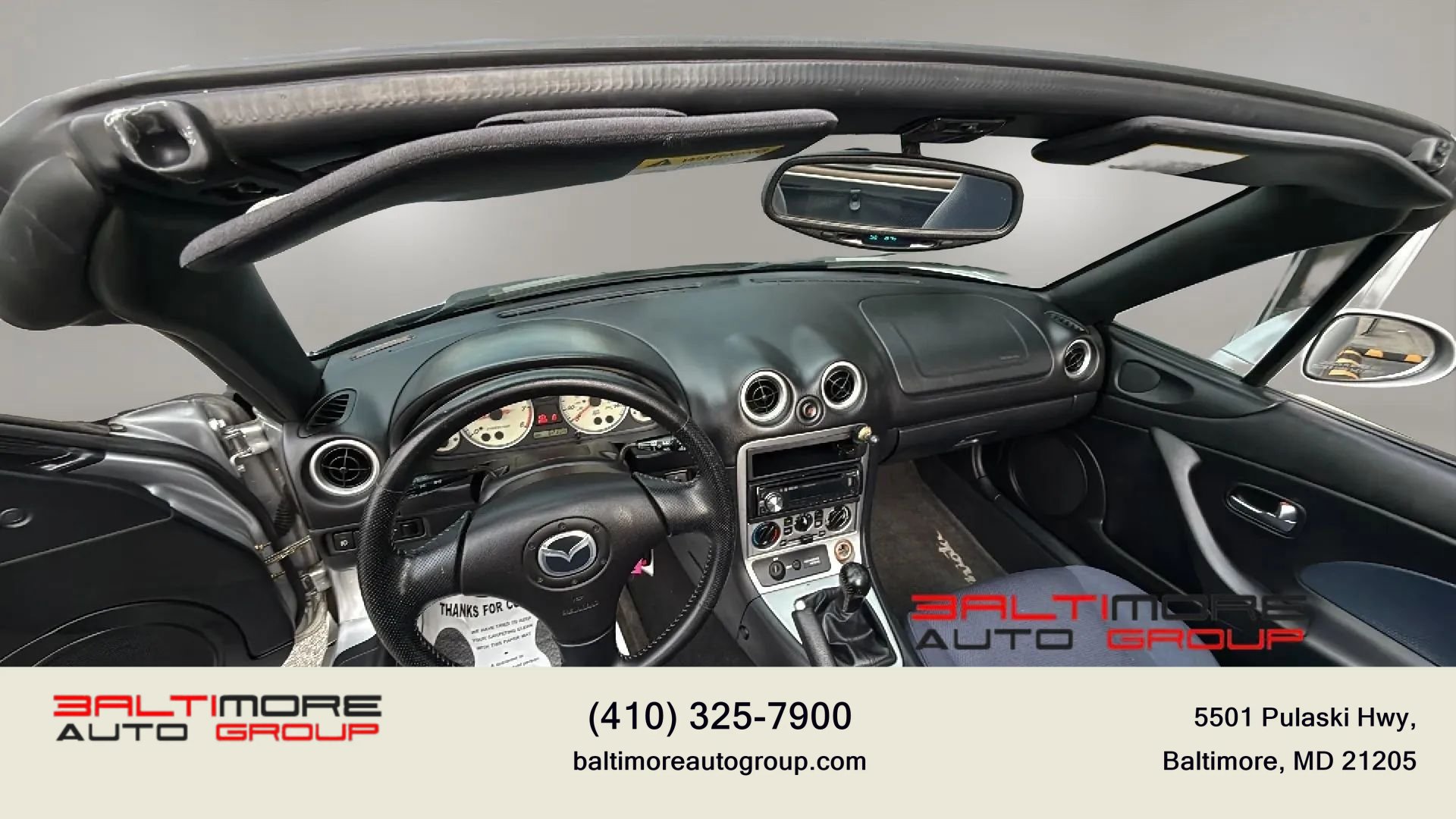 Used 2004 MAZDA MX-5 Miata w/ Cloth Azure Blue Pkg RWD image 25