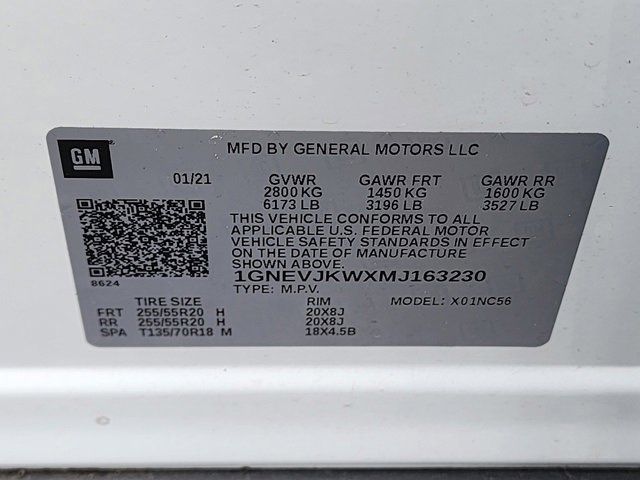 Used 2021 Chevrolet Traverse RS w/ LPO, Floor Liner Package image 34