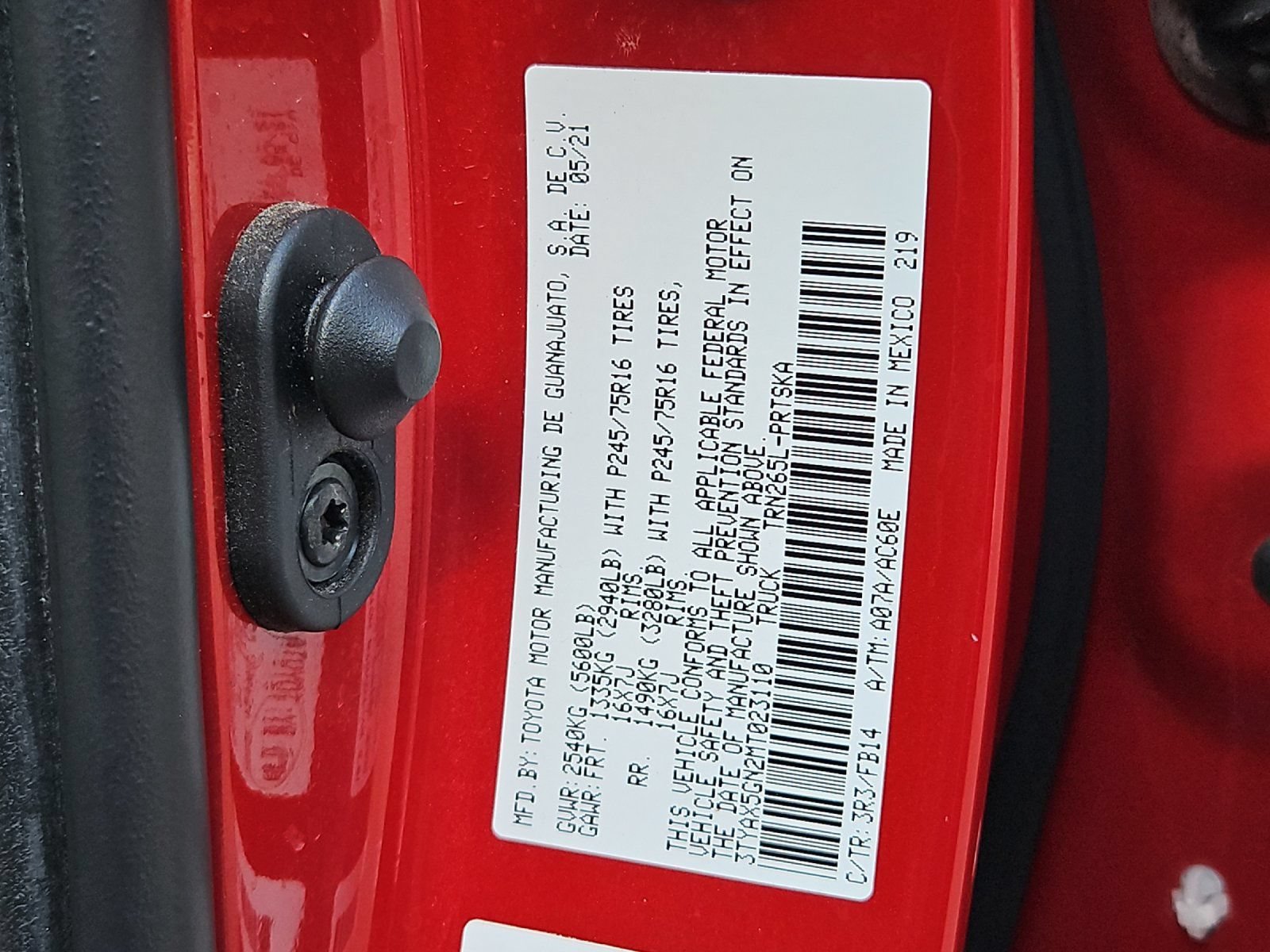 Certified 2021 Toyota Tacoma SR w/ SR Convenience Package RWD image 23
