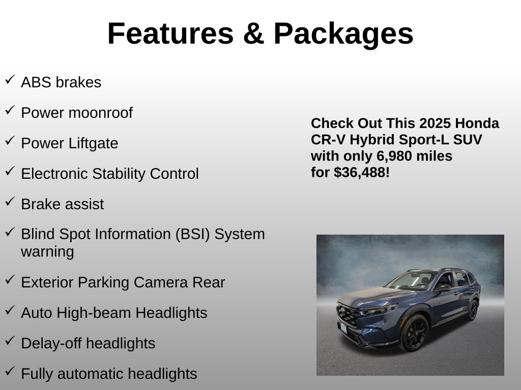 Certified 2025 Honda CR-V Sport-L image 16