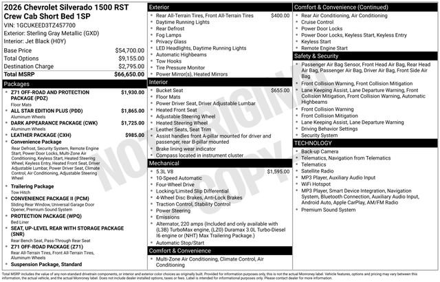 New 2026 Chevrolet Silverado 1500 RST AWD/4WD image 35