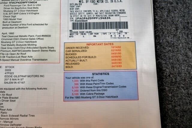Used 1993 Ford Mustang Cobra image 54