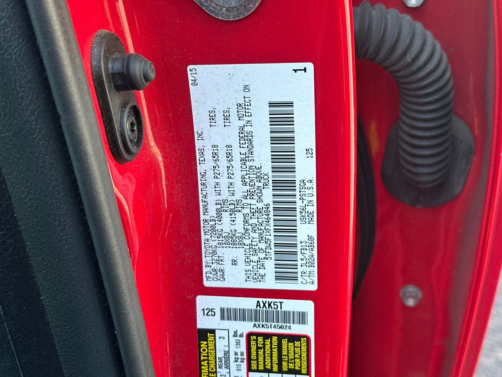 Used 2015 Toyota Tundra SR5 w/ TRD Off Road Package AWD/4WD image 26