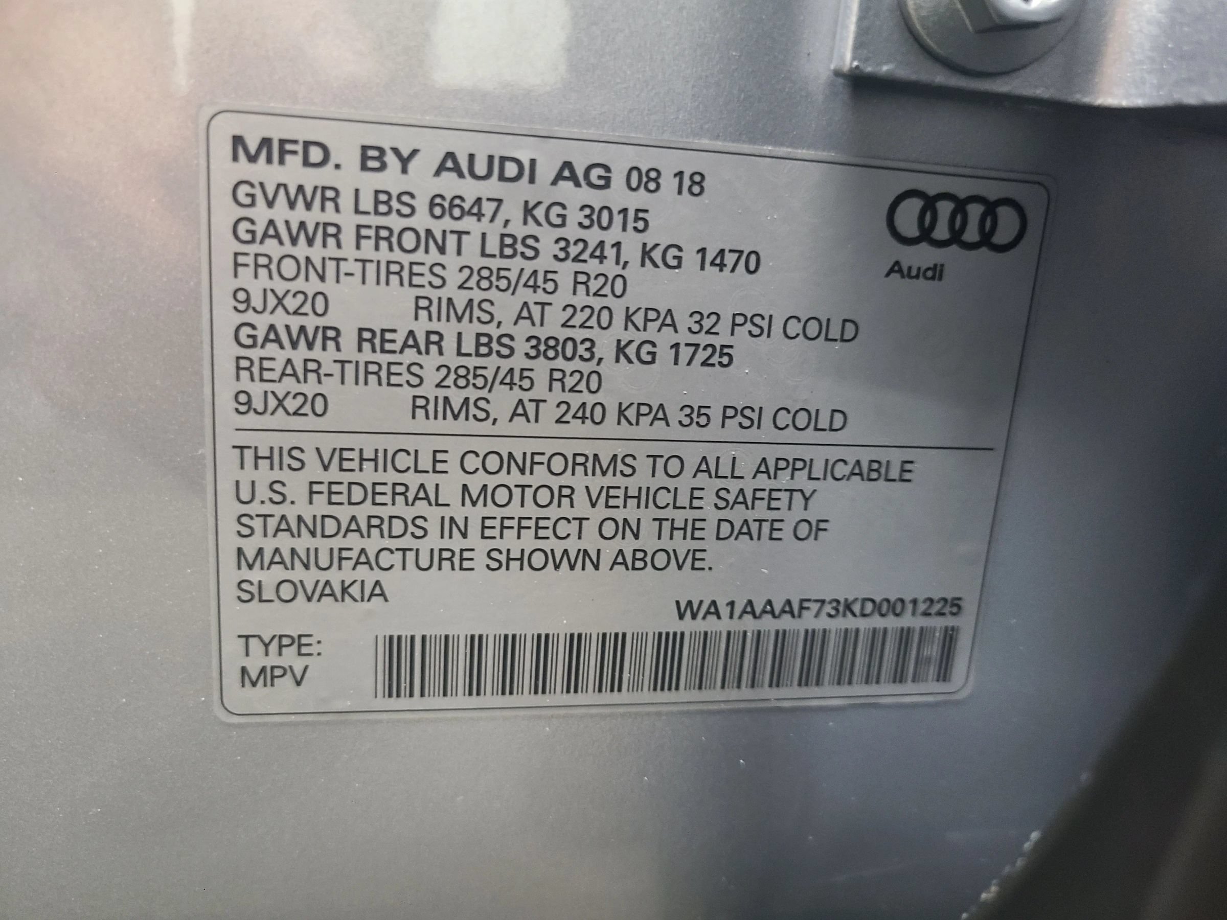 Used 2019 Audi Q7 3.0T Premium w/ Convenience Package AWD/4WD image 3