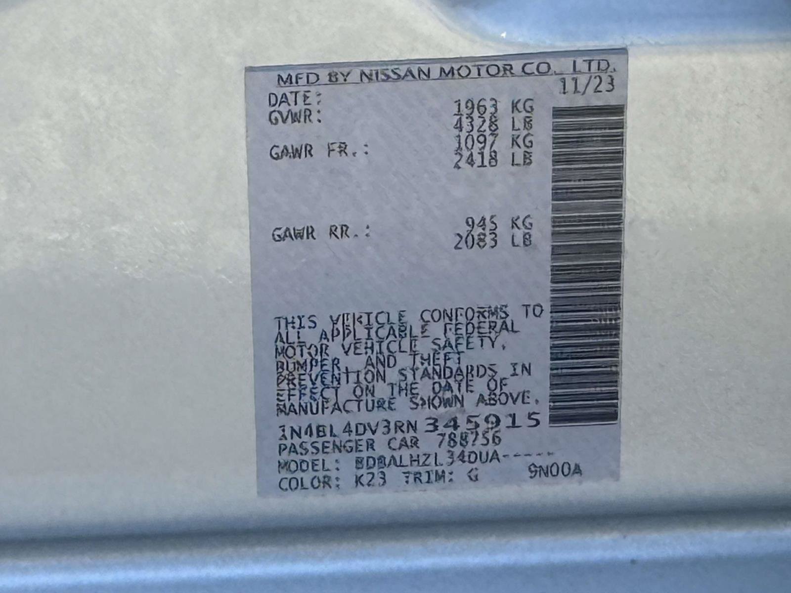 Used 2024 Nissan Altima 2.5 SV FWD image 34