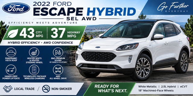 Used 2022 Ford Escape SEL w/ Technology Package AWD/4WD image 3