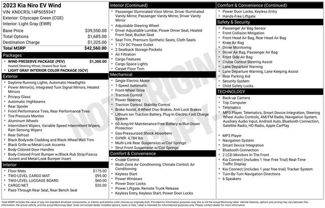 Used 2023 Kia Niro Wind w/ Wind Preserve Package FWD image 4