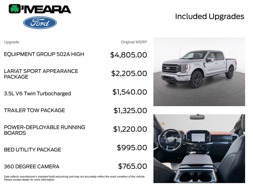 Certified 2023 Ford F150 Lariat w/ Equipment Group 502A High AWD/4WD image 4