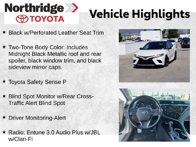 Used 2019 Toyota Camry XSE FWD image 2