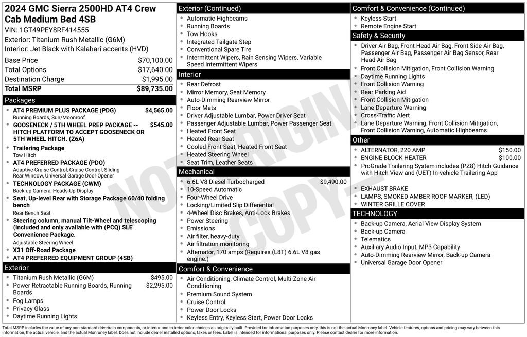 Used 2024 GMC Sierra 2500 AT4 w/ AT4 Premium Plus Package AWD/4WD image 6