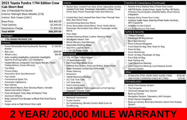 Used 2023 Toyota Tundra 1794 Edition AWD/4WD image 12