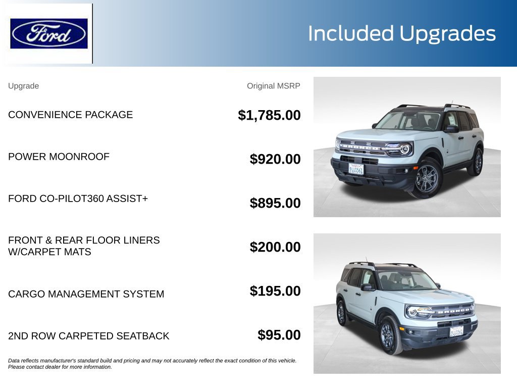 Certified 2023 Ford Bronco Sport Big Bend w/ Convenience Package AWD/4WD image 11