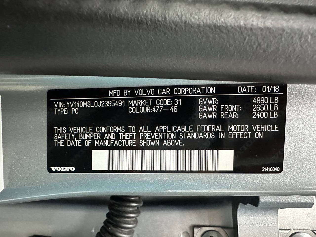 Used 2018 Volvo V60 T5 Dynamic w/ Vision Package image 32