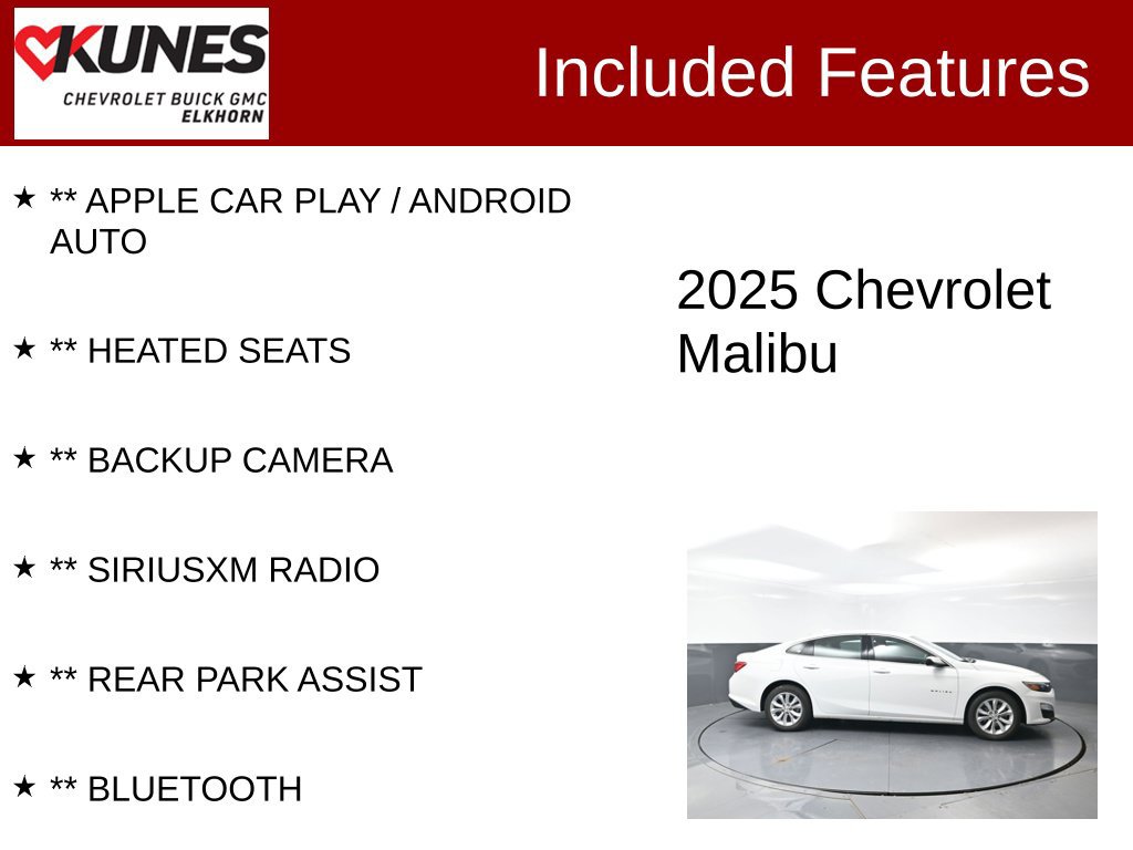 Used 2025 Chevrolet Malibu LT FWD image 2