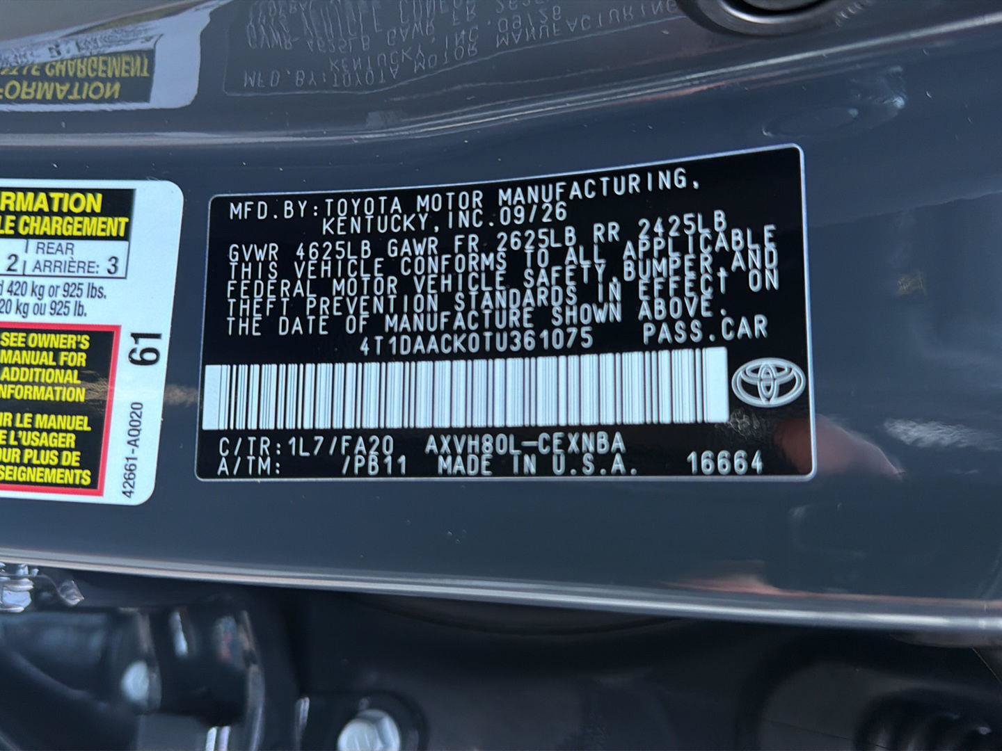 New 2026 Toyota Camry LE FWD image 34