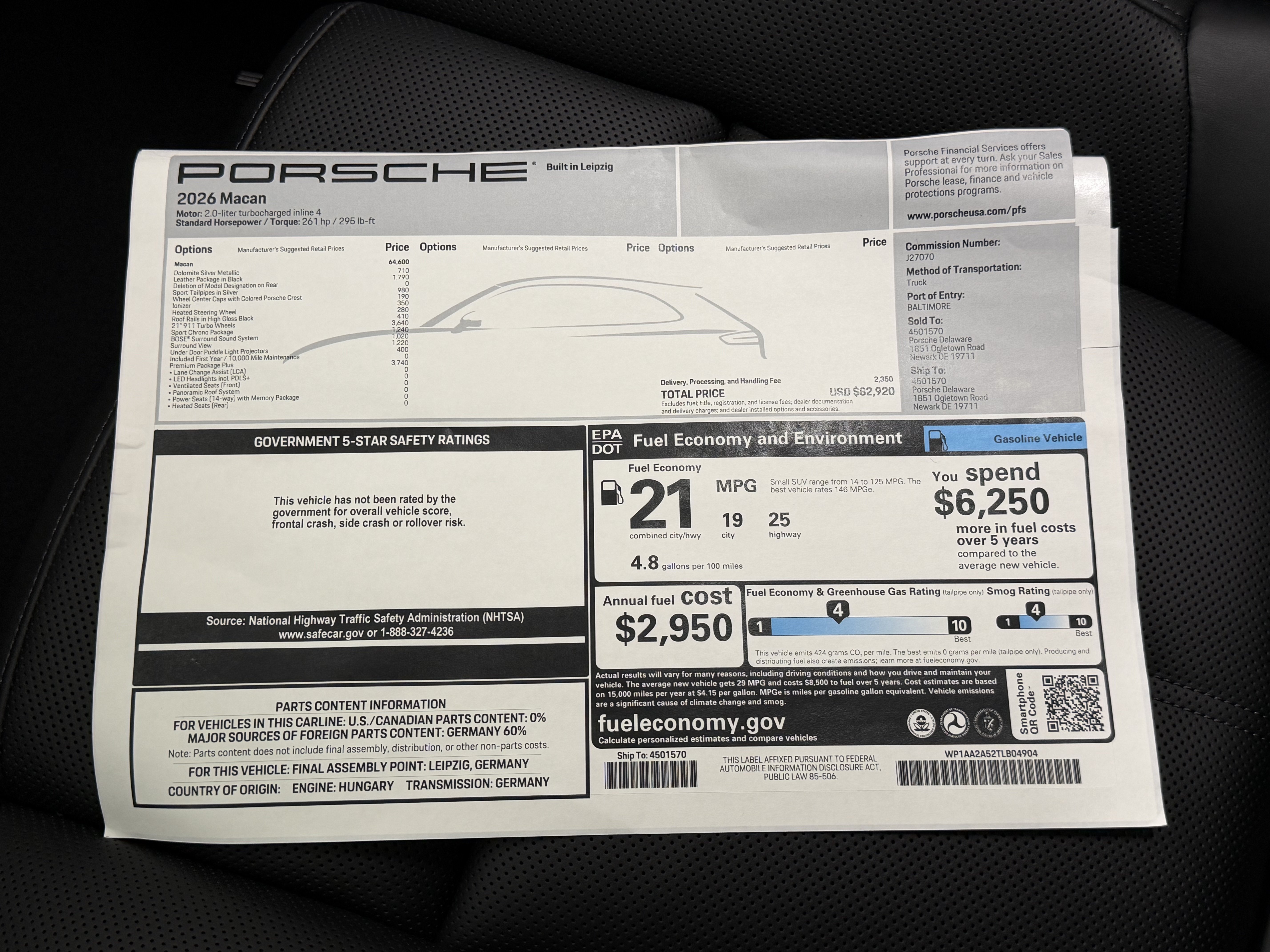 Certified 2026 Porsche Macan AWD/4WD image 57