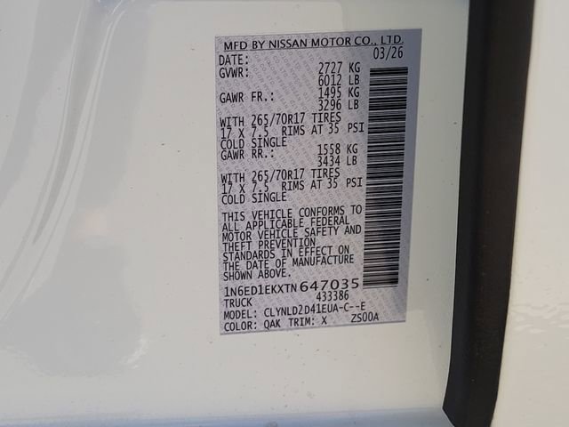 New 2026 Nissan Frontier PRO-4X w/ Pro-4x Convenience Package image 11
