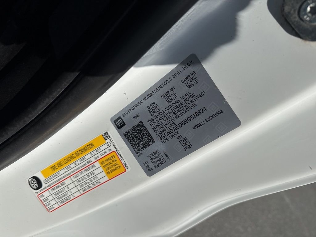 Used 2022 Chevrolet Silverado 1500 W/T w/ WT Value Package image 30