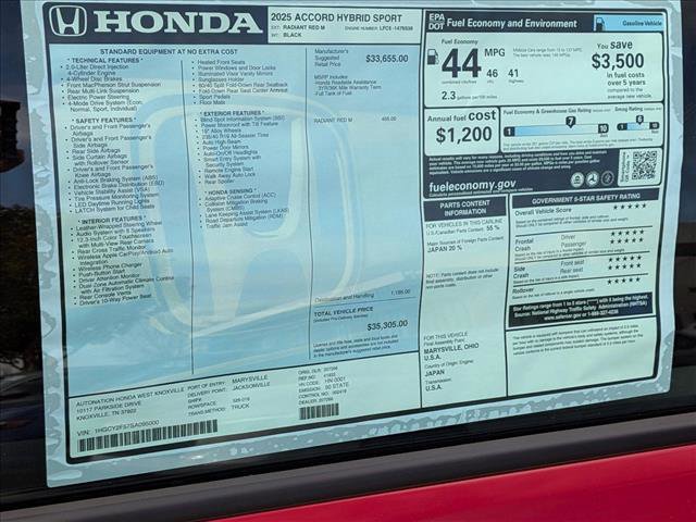 New 2025 Honda Accord Sport image 17