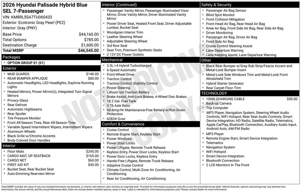 Certified 2026 Hyundai Palisade FWD Hybrid image 7