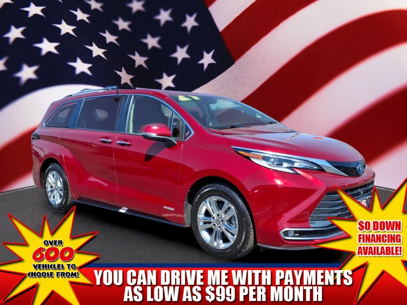 Certified 2021 Toyota Sienna Platinum AWD/4WD image 1