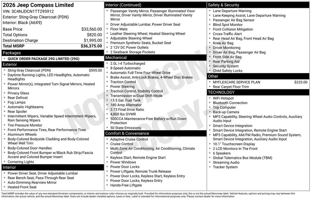 New 2026 Jeep Compass Limited AWD/4WD image 29