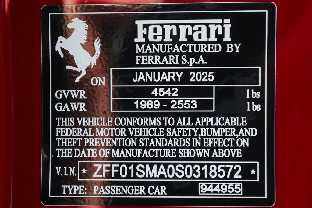 Certified 2025 Ferrari 296 GTS RWD image 52