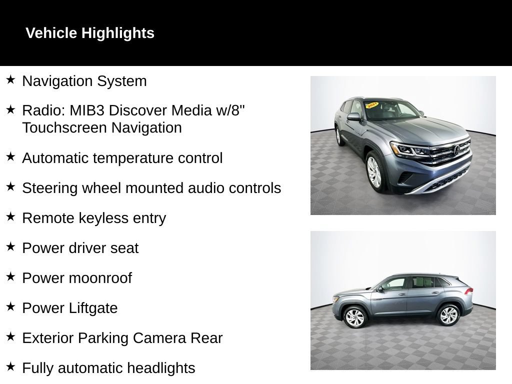 Used 2021 Volkswagen Atlas Cross Sport SEL AWD/4WD video 2