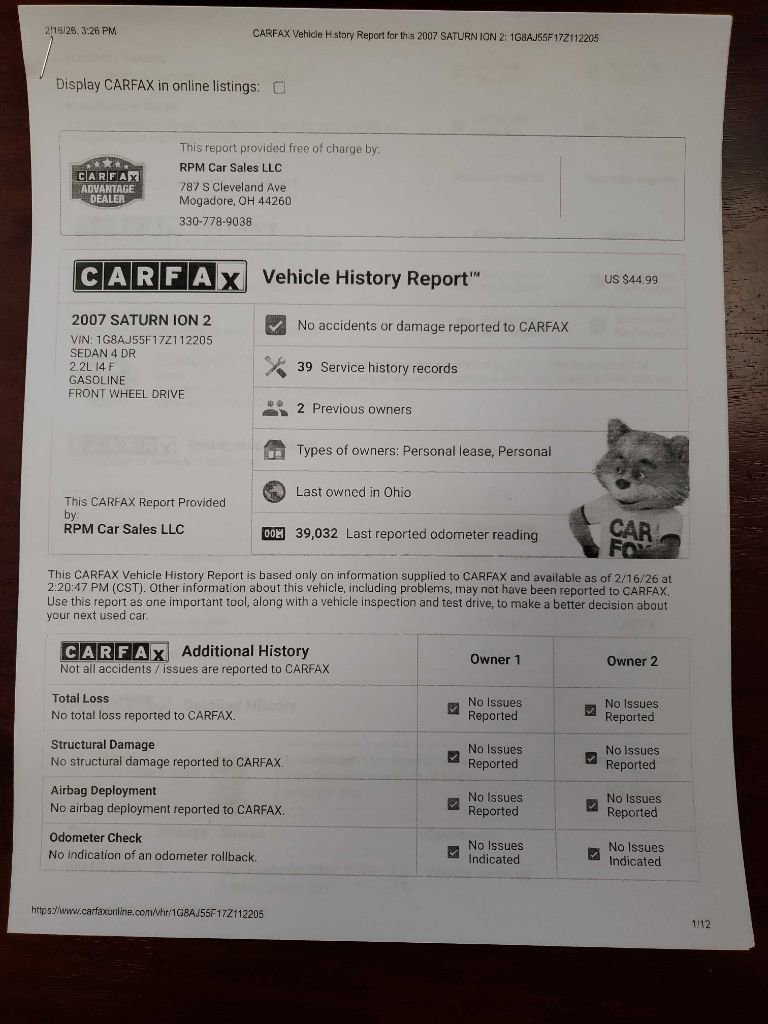 Used 2007 Saturn ION Level 2 image 10
