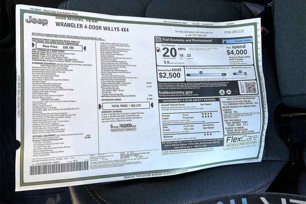 New 2026 Jeep Wrangler Willys image 14