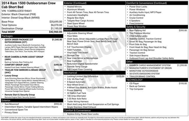 Used 2014 RAM 1500 Outdoorsman image 15